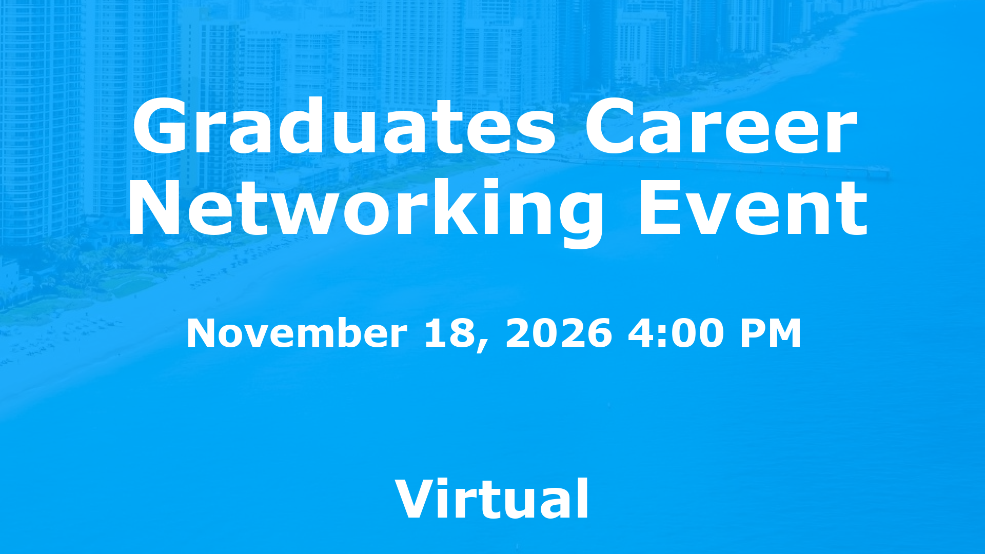 Graduates Career Networking Event event image